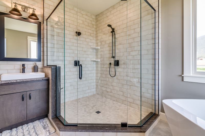 Contemporary Shower with Niche Storage